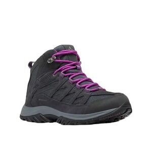 Columbia Women's Gray Winter Boots with Purple Laces